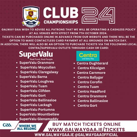 Weekend Football Fixtures – Galway GAA.